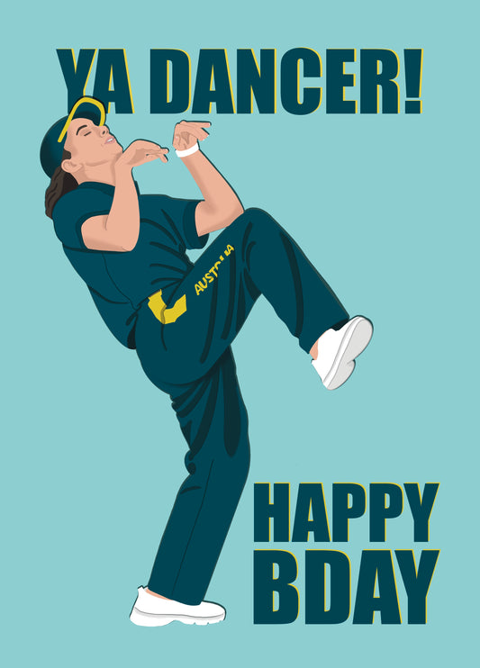 Ray Gun Olympics Birthday Card