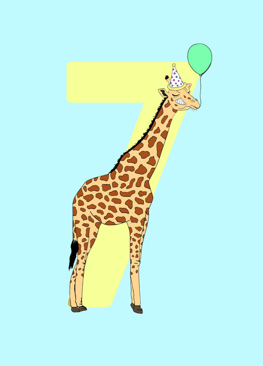 7th Birthday Card