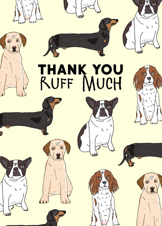 Thank You Ruff Much Card