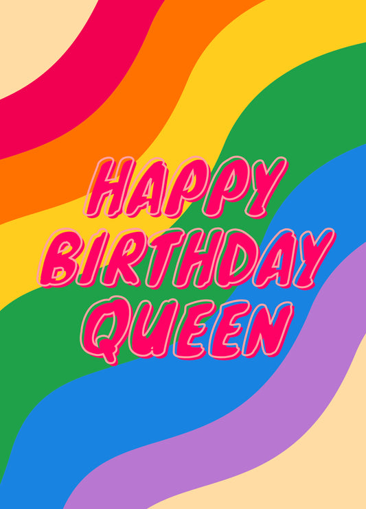 Pride Birthday Queen Card