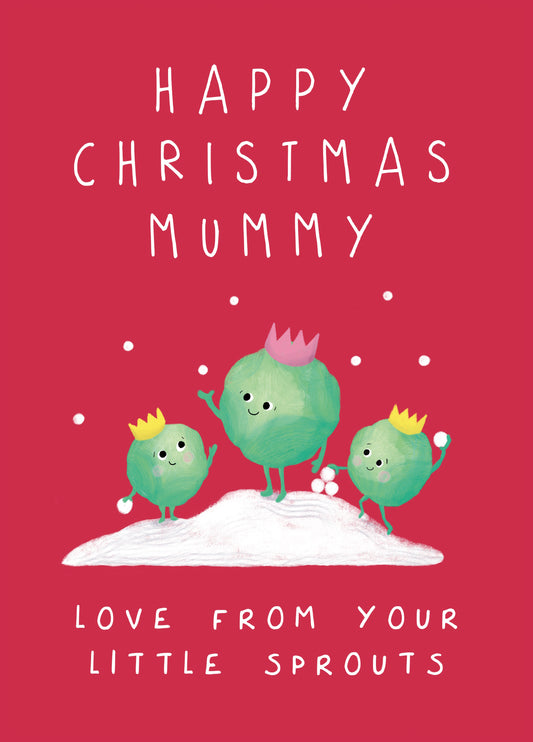 Cute Little Christmas Sprouts For Mummy Card