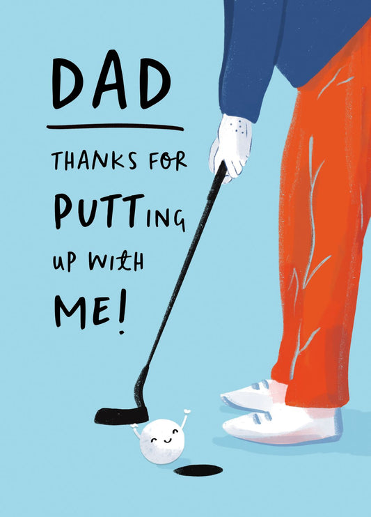 Funny Golf Card For Dad