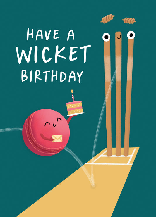 Funny Cricket Birthday Card