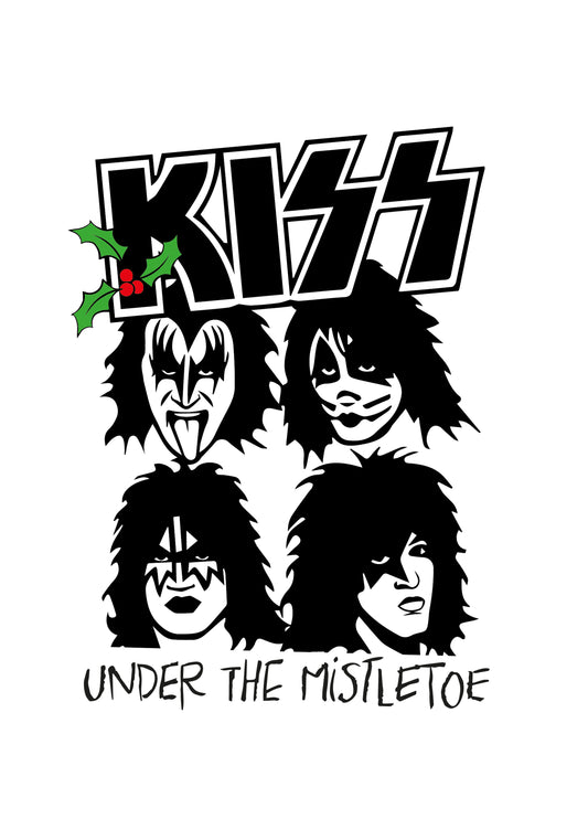 Kiss Under The Mistletoe Card