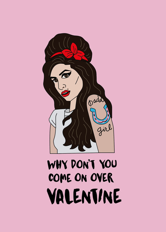 Why Don't You Come On Over Valentine Card