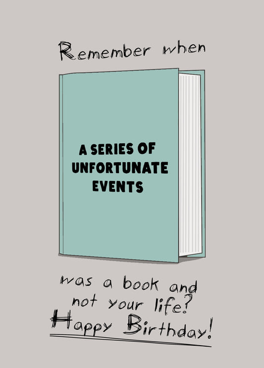 A Series Of Unfortunate Events Card
