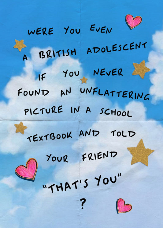 British Adolescent Birthday Card