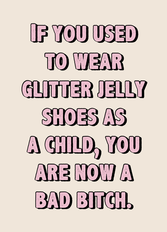 Glitter Shoes Card