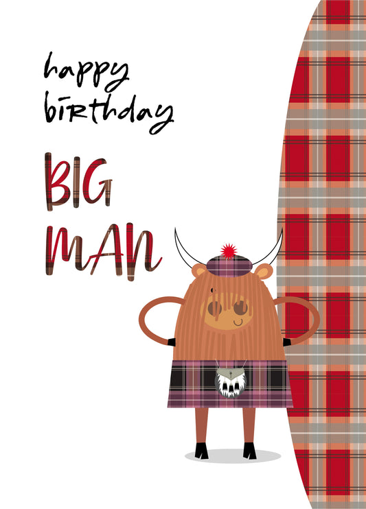 Happy Birthday Big Man Card