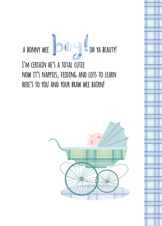 A Bonny Wee Boy! Card