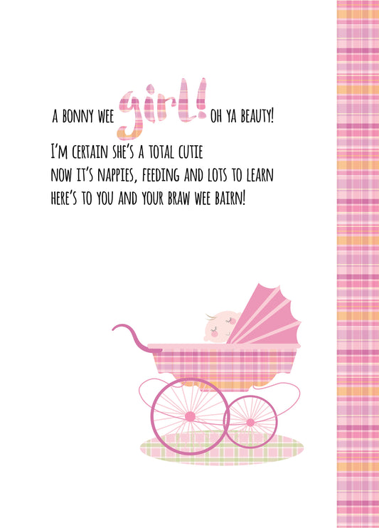 Bonny Wee Girl! Card