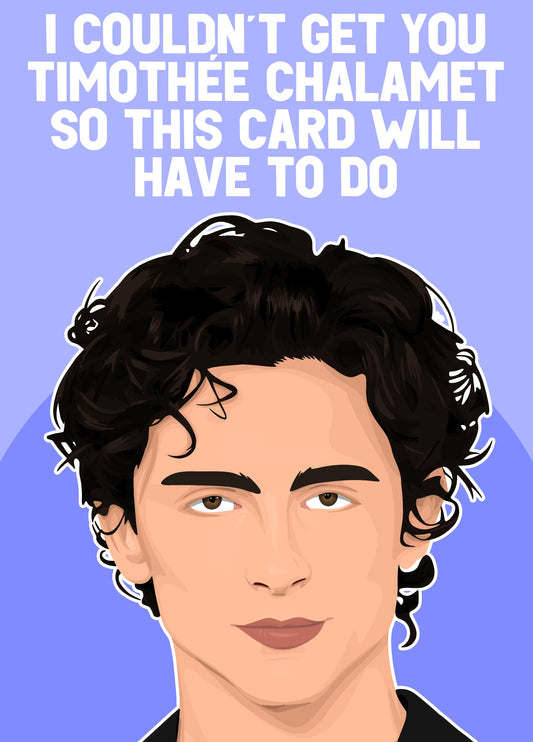 Timothee Chalamet Card