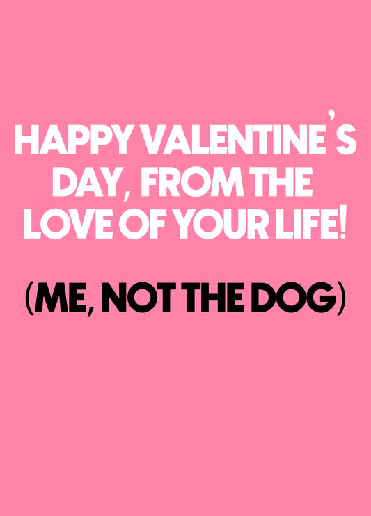 Valentine Love Of Your Life Card