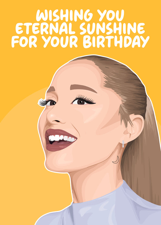 Ariana Grande Eternal Sunshine Card