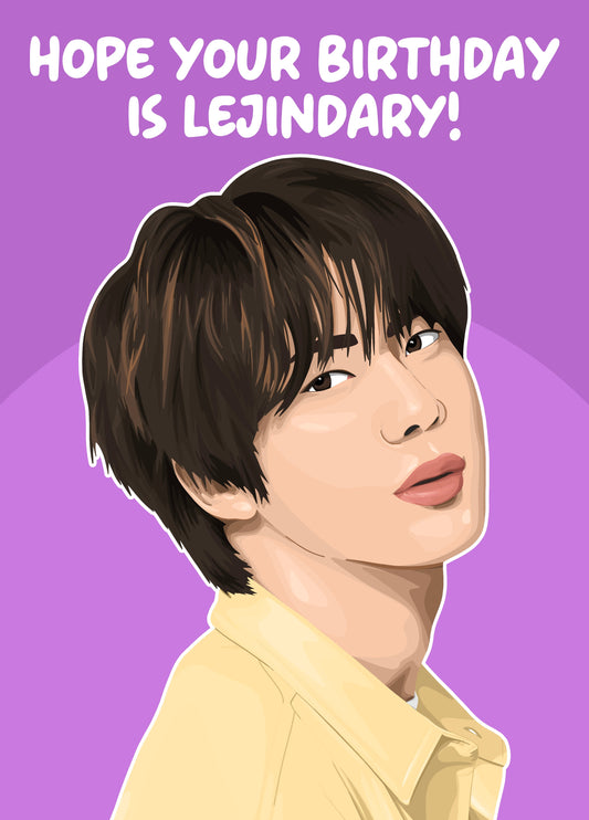 BTS Jin Birthday Card