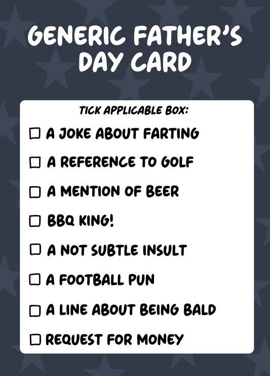 Generic Father's Day Card