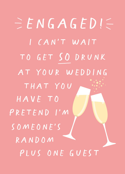 Random Plus One Engagement Card