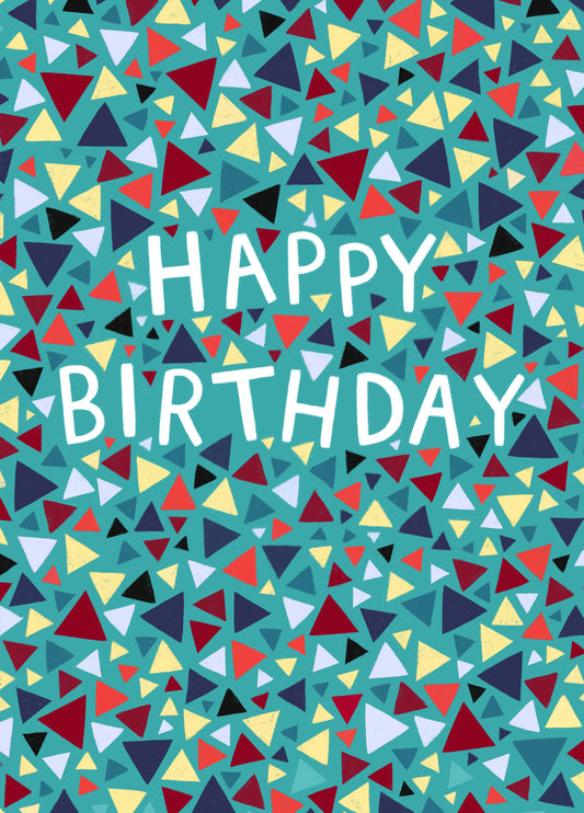 Classic Birthday Card - Geometric Pattern - For Him