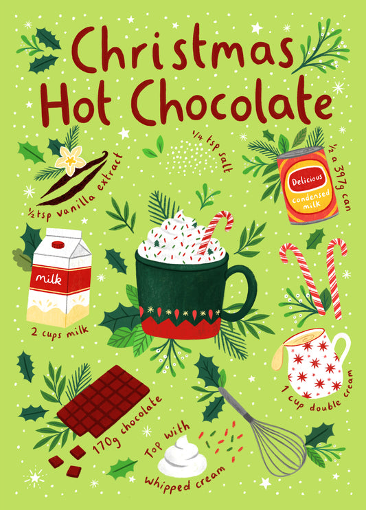 Hot Chocolate Christmas Card
