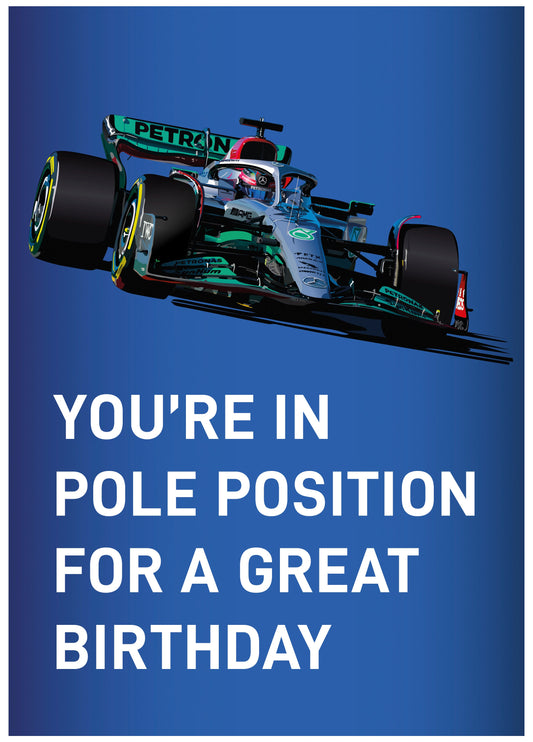 George Russel F1 Themed Card