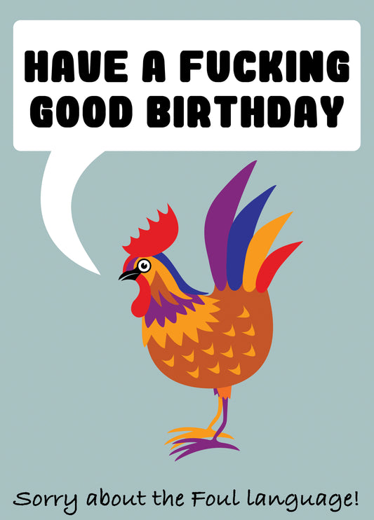 Funny Birthday Card With Foul Language