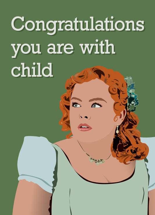 Bridgerton New Baby Card