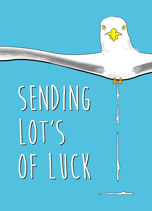 Bird Poo Brings Luck! Card