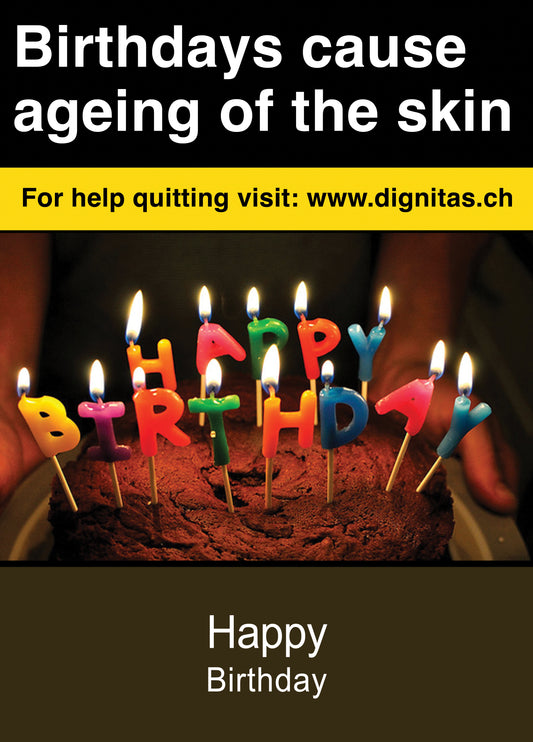 Cigarette Packet Birthday Card