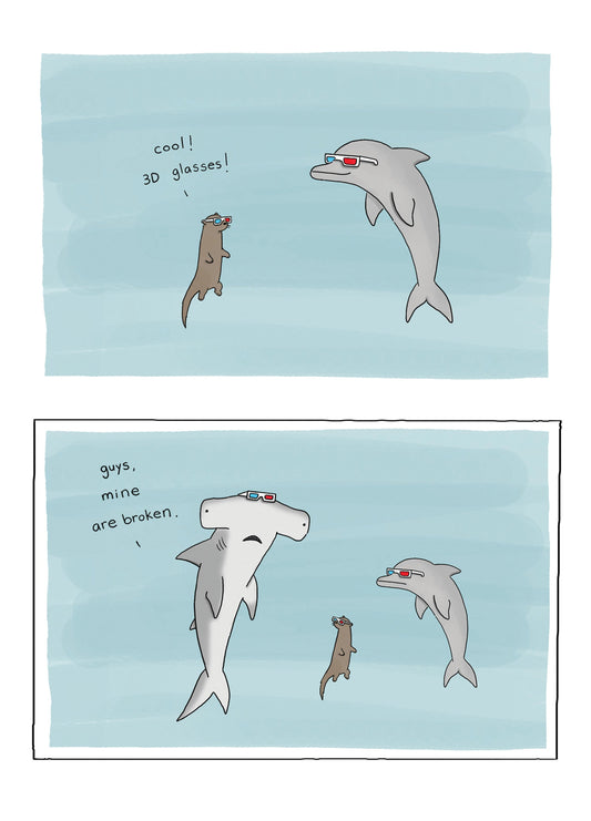 Cool 3D Glasses Card