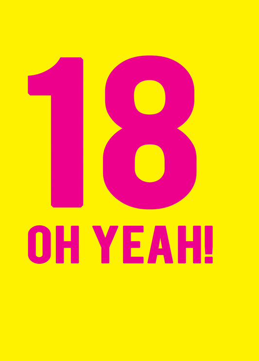 18 Oh Yeah Card
