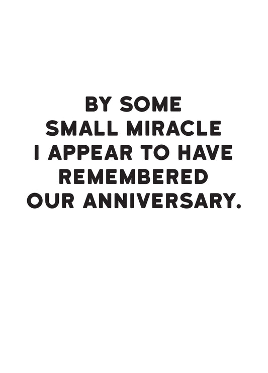 Remembered Our Anniversary Card