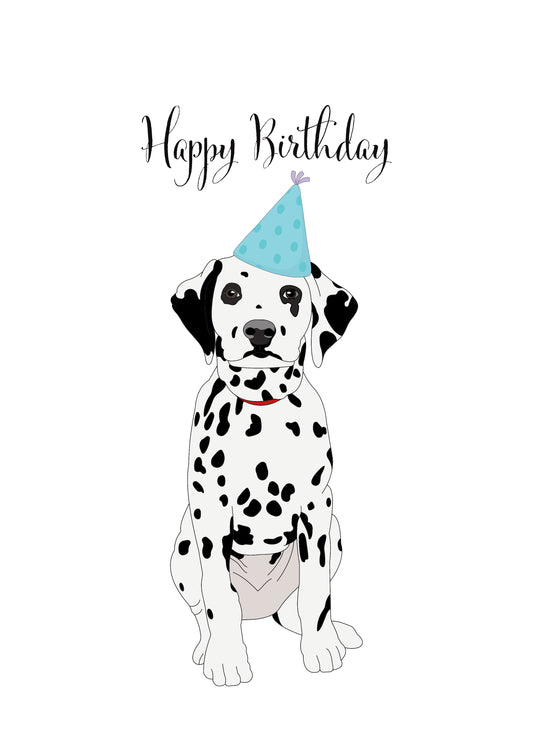 Dalmatian Birthday Card