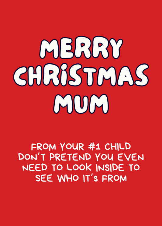 Merry Christmas Mum (From Your #1 Child)