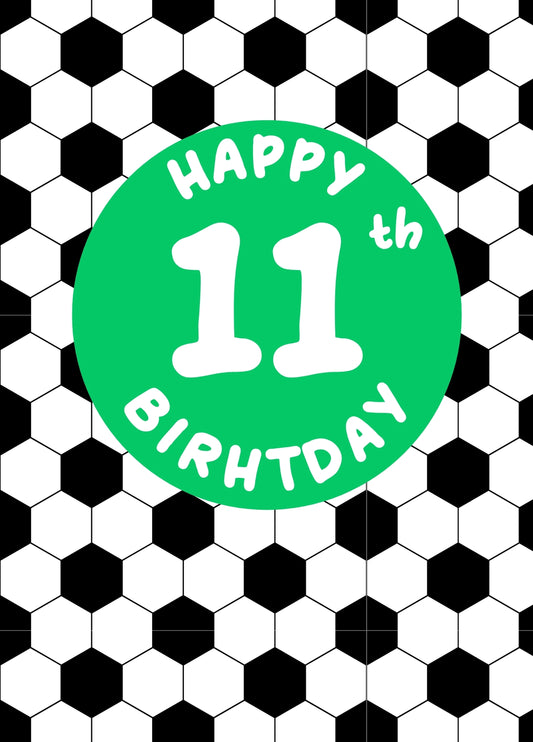 HAPPY 11TH BIRTHDAY - FOOTBALL