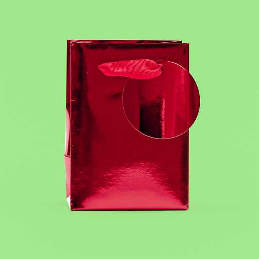 Metallic Red Medium Gift Bag