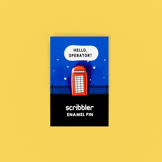 Phone Box Pin Badge