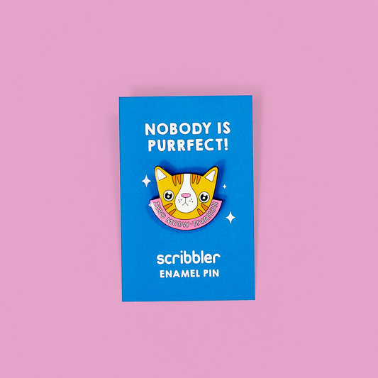 Zero Meowtivation Pin Badge