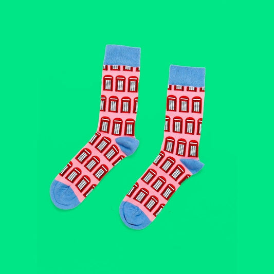 London Phone Box Socks