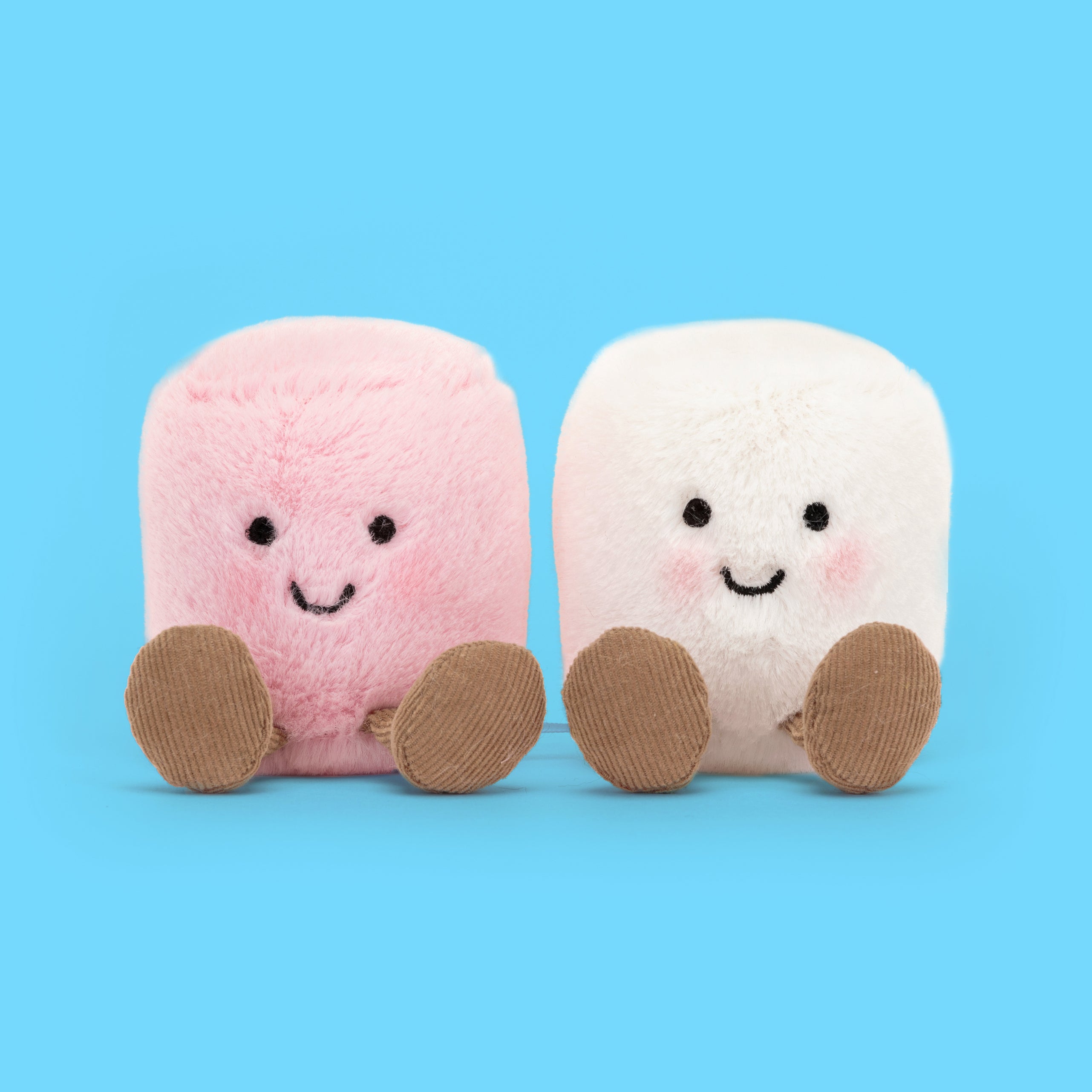 ぬいぐるみ  Amuseables Marshmallows Jellycat Amuseables Pink And White Marshmallows – Scribbler Cards