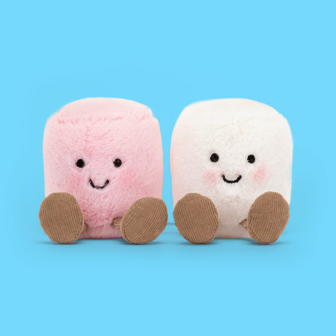 Jellycat Amuseables Pink And White Marshmallows