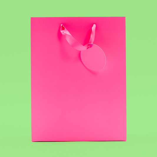 Bright Pink Large Gift Bag