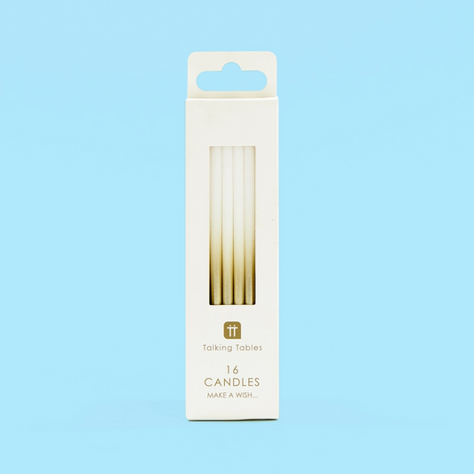 Tall Ombre Gold Candles