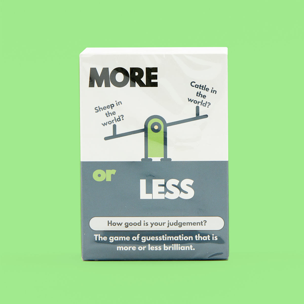 More or less game scribbler cards gifts