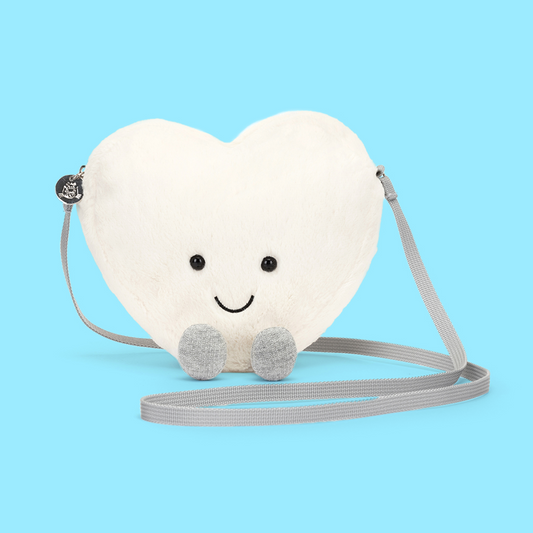 Jellycat Amuseables Cream Heart Bag