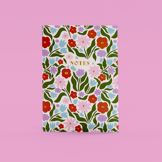 A5 Spring Floral Notebook