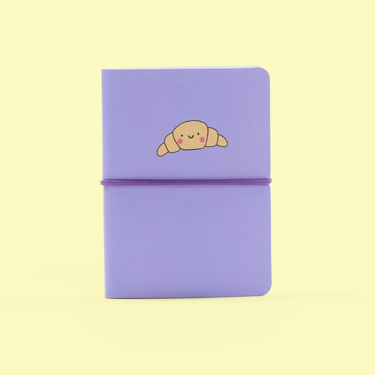 A7 Mini Lilac Croissant Notebook
