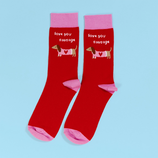 Love You Sausage Socks
