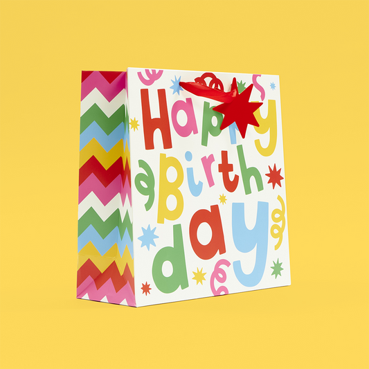 HB Confetti Stars Medium Gift Bag