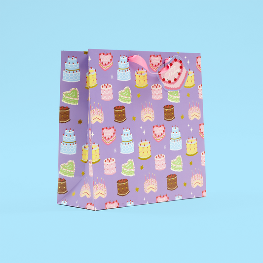 Retro Cake Large Gift Bag
