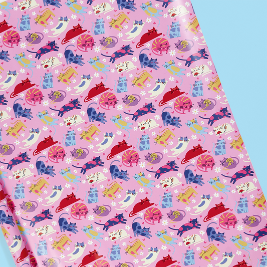 Colourful Cats Roll Wrap